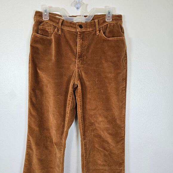 Universal Thread Vintage Bootcut Corduroy Pants Womens 10 Brown Orange Casual - Picture 3 of 8